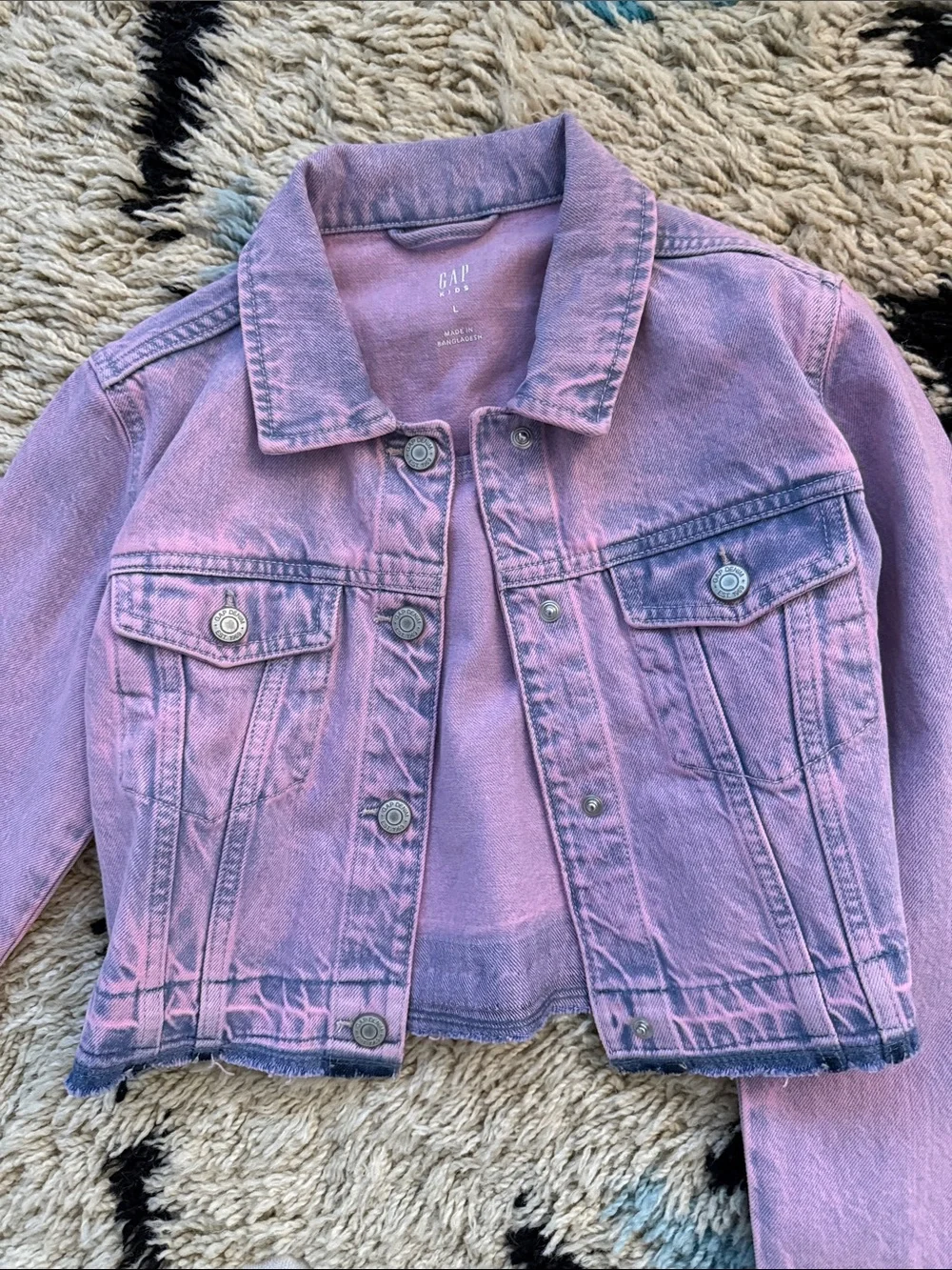 GAP Lavender/Pink Kids Denim Jacket and Pants Set
